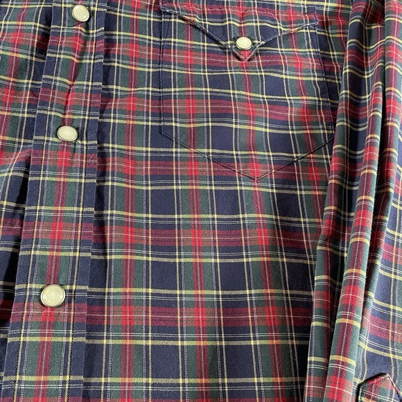 Daniel Cremieux Men's Large Plaid Western Shirt Tailored Fit Button-Up - Picture 5 of 9